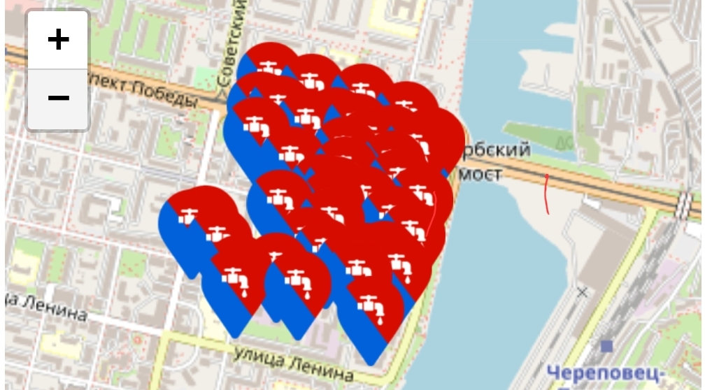 В десятках домов Череповца ограничат подачу воды в ночь с 29 на 30 декабря