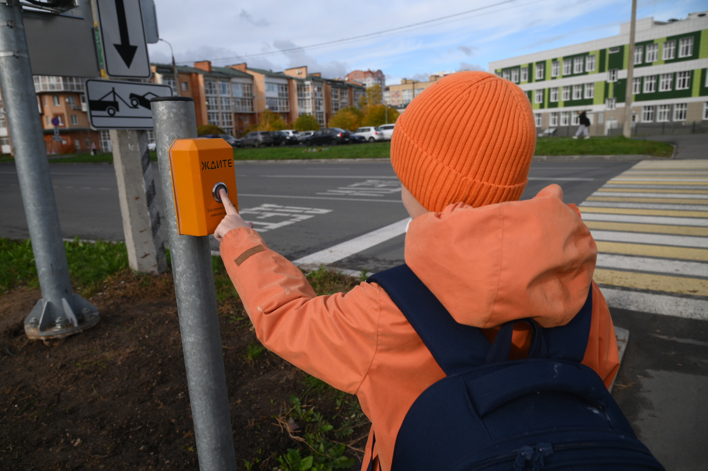 светофор кнопка Ленинградская.JPG