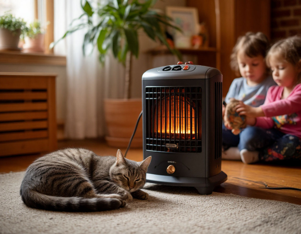 котик и обогреватель дети.jpg